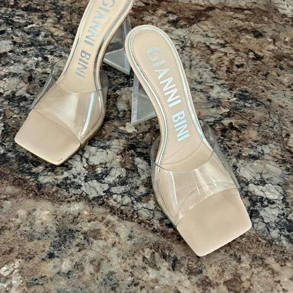 Open toe chunky heels - Picture 3 of 5